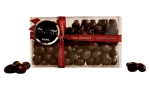 Pistachos con chocolate negro